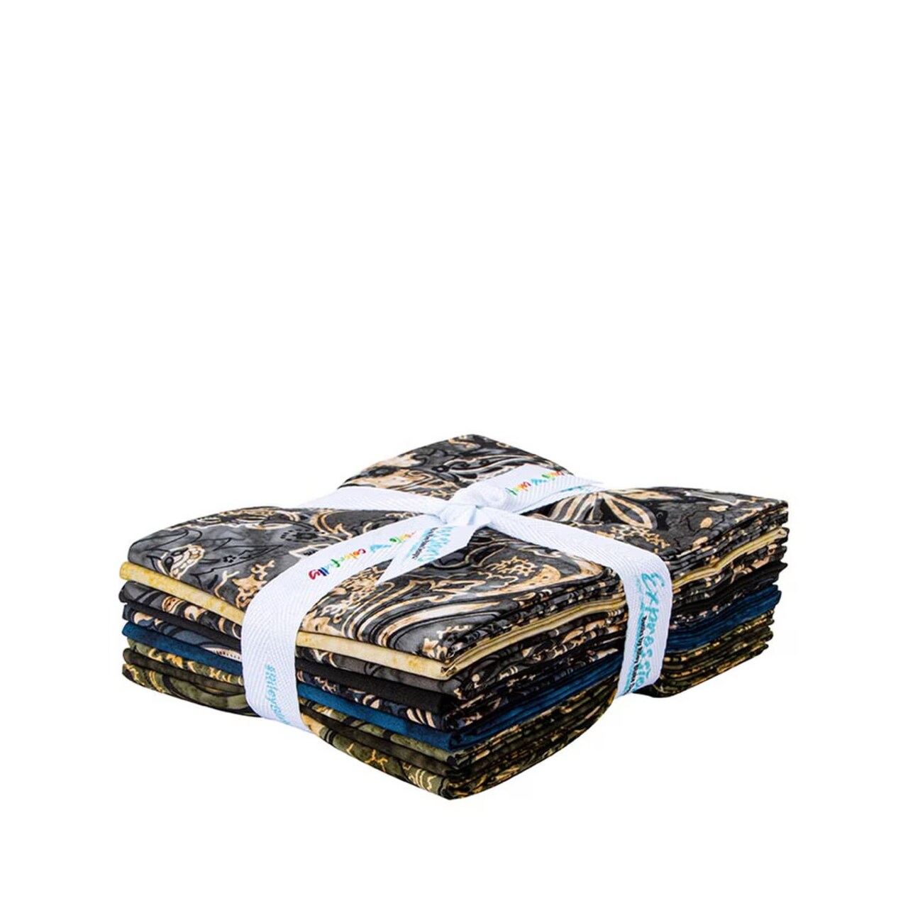 Express Yourself! Batiks Fat Quarter Bundle in Bandana A (Mossy Twilight) by Riley Blake Designs for Riley Blake (FQ-23426A-9)